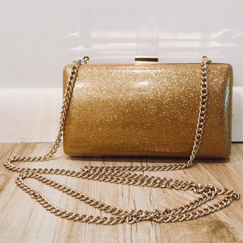 ✨ NWOT Forever 21 Gold Sparkle Shoulder Purse ✨